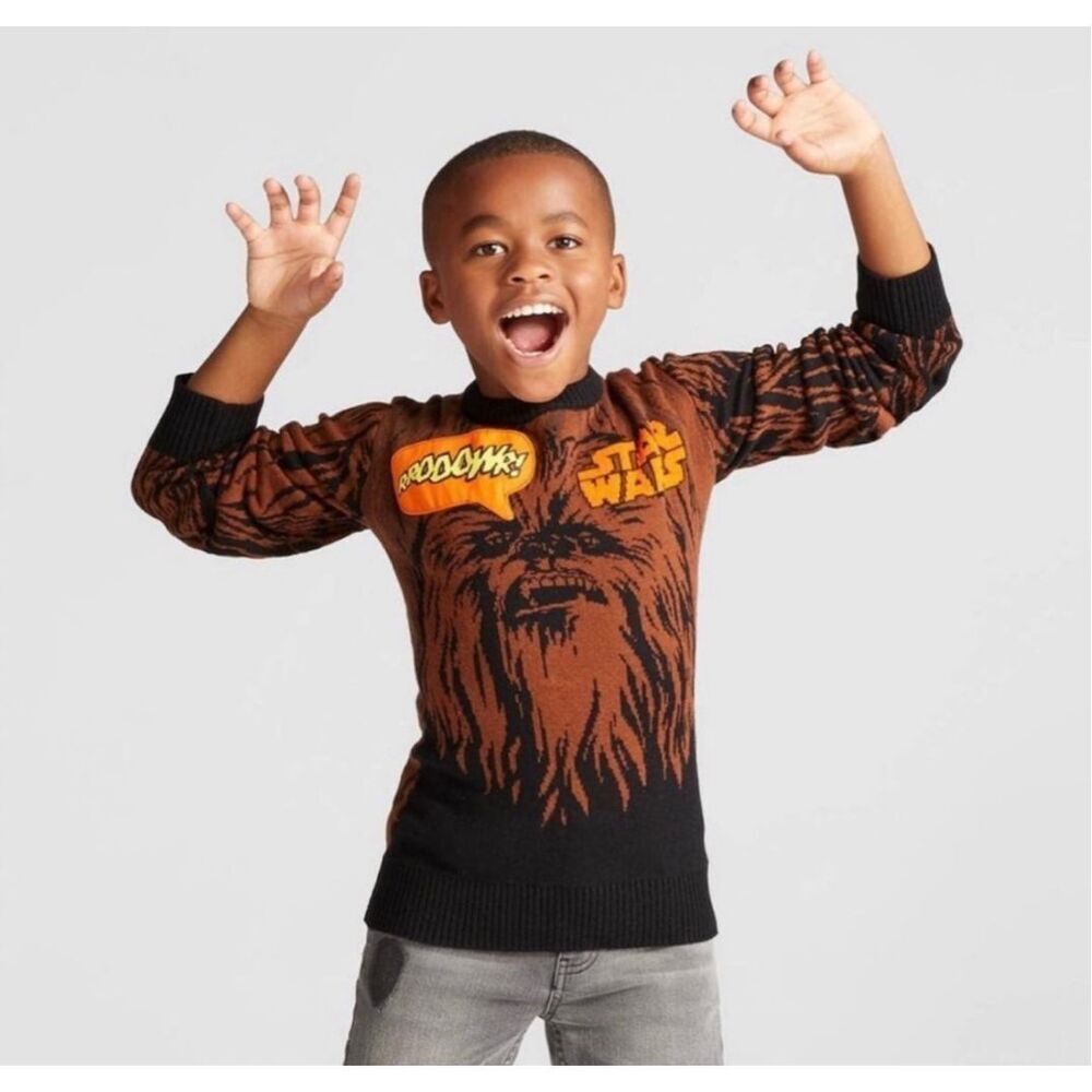 NWT Youth Boys Star Wars Chewbacca Sweater - Sz XL
